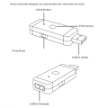 Miniatyrbild 4 av 5: Bluetooth gamepad-omvandlare adapter för USB-omvandlare PC