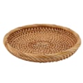 Miniatyrbillede 3 af 8: Flettet frugtfad i rattan - elegant, traditionelt og naturligt - serveringsfad til køkkenbord og bord L