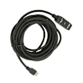 Miniatyrbillede 8 af 8: USB 3.0 forlængerkabel sort 16,4 fod 5 Gbit pr. sek. han til hun USB aktiv USB forlængerledning til hub mus tastatur