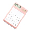 Miniatyrbillede 2 af 8: Solar Powered Lommeregner Touch Screen 8-cifret LCD Display Bærbar Transparent Lommeregner til Office School Home Pink