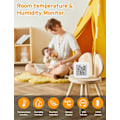 Miniatyrbillede 2 af 5: (Hvid) Mini LCD Indendørs Termometer Hygrometer, Bærbar Høj Præcision Digital Temperatur Fugtighed, Termo Hygrometer Komfortniveauindikator 1 STK