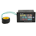 Miniatyrbillede 4 af 8: AC Meter Enfaset LCD Digital AC Panel Meter Spænding Strøm Frekvens Amp Watt Power Monitor AC200-450V 0,00-110,0A