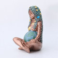 Miniatyrbilde 7 av 8: Jordens Moder Gudinne Statue Moder Jordens Gudinne Gaia Statue Håndmalt harpiks Kunsthåndverk Morsdagsgave S