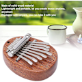 Miniatyrbillede 2 af 4: Mini Kalimba Solid Træ Tommel Klaver til Optræden