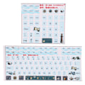 Miniatyrbillede 5 af 8: 2 stk Keyboard Stickers Universal Slidfast Ridsefast Frosted Process Mekaniske Keyboard Stickers Keycaps Stickers