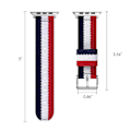 Miniatyrbillede 2 af 5: Justerbart vævet nylonbånd til Apple Watch 38-41 mm Series 5/4/3/2/1