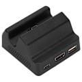 Miniatyrbillede 4 af 8: Opladerbase til Switch Host Bærbar Kompatibel Video Opladestation Base OpladerUS Stik