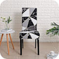 Miniatyrbild 3 av 4: Set med 4 elastiska stolsöverdrag Universal stretch överdrag stolsöverdrag stretch för matrumsstol