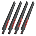 Miniatyrbillede 3 af 8: 4 stk SMA Omnidirektional WiFi-antenne Passer til RT&#8209;AC68U EX6200 AC15 AC3200 AC66U