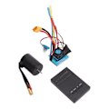 Miniatyrbillede 8 af 8: 3650 Motor Kit 2300KV One Click Indstillinger Vandtæt RC Børsteløs Motor ESC Combo med Programmeringskort til 1/10 1/8 RC Bil