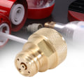Miniatyrbillede 2 af 8: Messing CO2-adapter Udskift tankbeholderkonvertering (guld)