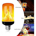 Miniatyrbild 4 av 5: 4-pack E27 Flamljuslampor 4W Bas LED Flam Effekt Lampor 4 Ljuslägen Dekorativa Inomhuslampor för Hem Trädgård Fest