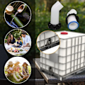 Miniatyrbild 4 av 5: 1000L IBC Tank Förlängning Vattentank Munstycksventil Avlopp med Mutter Regnmunstycke Förlängningsslang Munstycke IBC Krananslutning Universaladapter