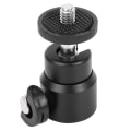Miniatyrbillede 6 af 7: Mini kuglehovedmontering til DSLR kamera videokamera - 360° rotation (sort)