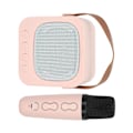 Pikkukuva 7 / 8: Mini Karaokelaitteet Kannettava Bluetooth-kaiutin Langattomalla Mikrofonilla Basso Diskanttisäädöllä Pinkki