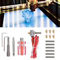 Miniatyrbild 4 av 8: 3D-skrivartillbehör Munstycke Extruder Kit Extrusionshuvud 17PCS Kit