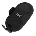 Miniatyrbillede 4 af 8: Trådløs infrarød induktionsbilopladerbeslag luftventil instrumentbræt telefonholder C8miniSort