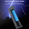 Miniatyrbilde 4 av 8: Batterilader 1 spor USB 18650 26650 21700 Li-ion oppladbar batterilader