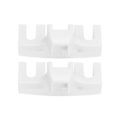 Miniatyrbillede 4 af 8: 2 stk. Badminton Stringing Racquet Load Spreader Badminton Tennis Racquet Pulling Machine Threading Tilbehør Høj Belastning Spreader Beskytter Hvid