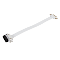 Miniatyrbilde 3 av 8: PCIE-forlengelseskabel Høyhastighets fleksibel PCI Express 3.0 1X Riser-kabel PCIE 1X Extender Adapter Jumper for Nettverkskort 30cm / 11.8in