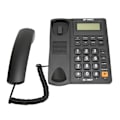 Miniatyrbilde 7 av 8: Kablet fasttelefon Multifunksjon Caller ID Display Hurtigvalg Siste nummer Ring opp igjen Skrivebordstelefon for hjemmekontor Svart