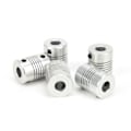 Miniatyrbilde 5 av 8: 5 stk fleksible akselkoblinger for 3D-skriver trinnmotor aluminiumslegering kobling 5 x 8 mm