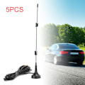 Miniatyrbillede 8 af 8: 5 stk. SMA‑M 2.4G-antenne med router magnetisk base ekstern forlængelse til YAESU VX‑3R