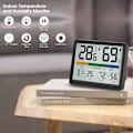Miniatyrbild 2 av 4: 97x73x19mm, Inomhus Hygrometer Termometer - Digital inomhustermometer med maximal och minimal historik, Växlingsalternativ mellan F / C, Lätt att använda, C