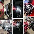 Miniatyrbillede 5 af 5: Til Logitech G29 G920 G923 13/14 tommer Racing Rat Adapterplade 70mm Zekai Sort