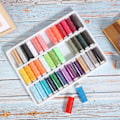Miniatyrbild 6 av 8: 39-rulle sytråd set färg kläder tillbehör broderi handarbete set lätt