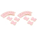Miniatyrbillede 3 af 8: 20 stk Sløjfer Stryg Patches Mode Pink Sød DIY Sløjfe Syning Broderi Chenille Patches til Rygsække Tøj Jakker