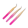Miniatyrbilde 8 av 8: 3 stk Nail Art Pinsett rustfritt stål Rett bøyningstips Manikyr Rhinestone Nipper Gradient Farge