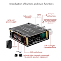 Miniatyrbillede 2 af 5: XY-E30H 2.1 Kanal Bluetooth Audio Effektforstærker Board Modul