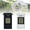 Miniatyrbillede 2 af 4: Digitalt Termometer Display Max Min Drivhus Have Udendørs Indendørs Væg Rum