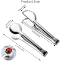 Miniatyrbilde 2 av 5: 6 Stykker 23 cm Serveringstenger i Rustfritt Stål, Appetittbuffet Matserveringstenger Gaffeltenger, For Servering, Matlaging, Salat, Grillmat, Kake, Brød