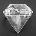 Miniatyrbillede 7 af 8: 12 stk. Bryllupsfest Hjem Diamant Form Transparent Plast Lykke slikæske Etui