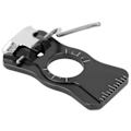 Miniatyrbillede 4 af 8: Justerbar traditionel recurve bue pil hvile aluminiumlegering magnetisk pil stand sort