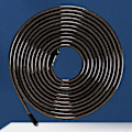 Miniatyrbillede 5 af 8: Springtov udskiftningswire 9,8ft sort stålkabel PVC-indpakket anti-sammenfiltring 4,5mm tyk til springtov