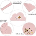 Miniatyrbillede 4 af 5: 2-pak Silikone Dækkeservietter Fødevaregodkendte Måtter til Baby (Pink Grå)