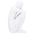 Miniatyrbillede 8 af 8: Resin Abstrakt Tænker Figuriner Statue Kontor Hjem Dekoration Tilbehør Håndværk Hvid