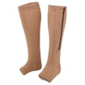 Miniatyrbild 2 av 8: Elastic Sports Open Toe Compression Strumpor Dragkedja Anti-Slip Fotskyddsärmar (XXL)