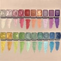 Miniatyrbillede 2 af 5: 20 Farver Akvarelmaling Sæt, Metallisk Akvarelmaling Sæt, Glitter Akvarel Solid Farveboks, (1ML-A)