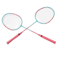 Miniatyrbild 4 av 8: Badmintonracket Lätt Bärbar Järnlegering Ram Dubbla Badmintonracketar för Nybörjare