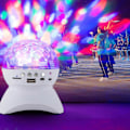 Miniatyrbild 2 av 5: Diskokula Hemmafest Lampa Trådlös Högtalare, Bluetooth Högtalare Diskokula LED Kreativ 360 Graders Roterande Nattlampa, (Svart) zd r Röd
