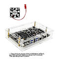 Miniatyrbild 4 av 5: För Banana Pi F3 -F3 Akrylskal Transparent Skyddande