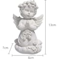 Miniatyrbillede 2 af 5: Dekorative Engel Statuer og Figurer Resin Engel Vinger Statue Skulptur Have Statue Figur Bord Midterstykke Dekoration Katolske Religiøse Gaver