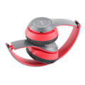 Miniatyrbilde 4 av 8: P47 Bluetooth-headset - Multifunksjonelt, dyp bass, støyreduksjon, sammenleggbart, trådløst sportshodetelefon for hjemmekontor, reiser, rødt