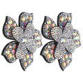 Miniatyrbilde 4 av 8: 2 stk Crystal Diamond Patches Applikasjoner Klistremerker Blomster Klær Sko Dekorasjon DIY AccessoryAB Farge