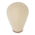 Miniatyrbilde 4 av 8: Parykk Mannequin Hode Nål Binding Canvas Hårstykke Modellhode for Parykk Styling Tørking Display 23in