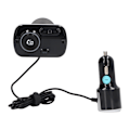 Miniatyrbillede 2 af 8: Bil Bluetooth FM-sender Multifunktionel håndfri opkald QC3.0 Hurtig opladning Bluetooth-biladapter